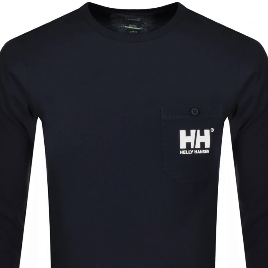 Alternative Image for ProductHelly Hansen Fjord Long Sleeve T Shirt Navy2
